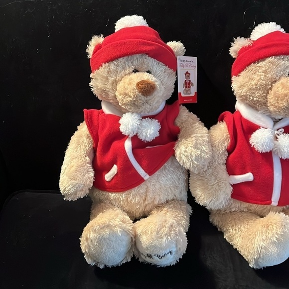 🎄Teddy B Caring Bears Collection Stuffed Animal New Tag #7 Gund® Teddy Red Hat - Picture 4 of 11